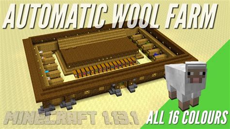 How To Make An Automatic Wool Farm In Minecraft With Item Sorter