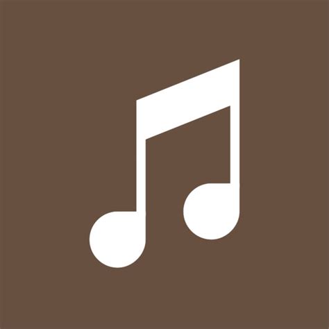 Dark Brown Music Icon App Icon Design Ios App Icon Design Iphone Icon