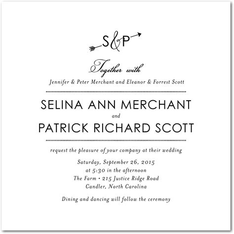 When a guest is invited but his or her name is unknown, it is proper etiquette to only address the outer. Wedding Invitation Wording Hosted By Both Parents ...