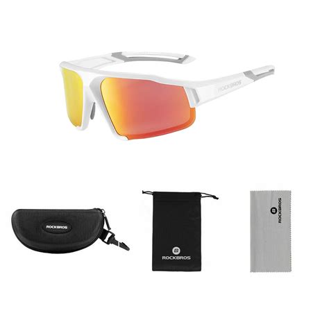White Polarized Sunglasses Eyewear Rockbros