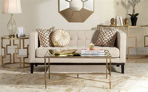 Cream And Gold Gold Living Room Small Living Room Layout Mustard