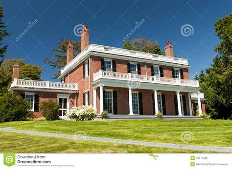 Elegant Brick Mansion Stock Photo Image Of Architectural 32972780