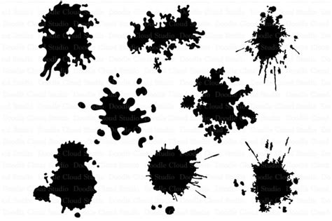 Splatters Svg Files Paint Splatter Files Scalable Vector Graphics Design