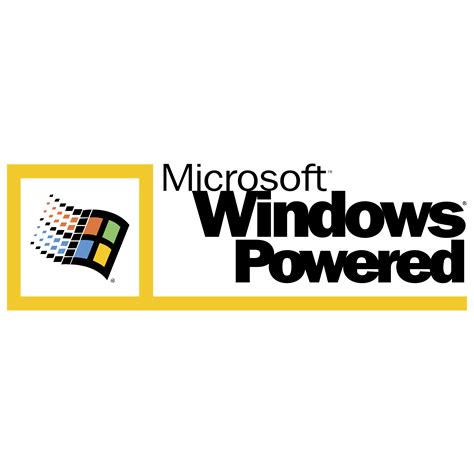 Microsoft Windows Powered Logo Png Transparent Svg Vector Freebie Images