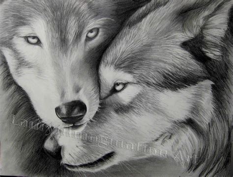 Drawn expression wolf pencil and in color aniame drawings. TWO WOLVES | JasReflections | Wolf drawing, Two wolves ...