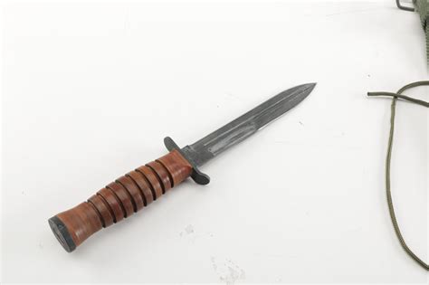 Böker 1943 M3 Trench Knife With M8a1 Scabbard Ebth