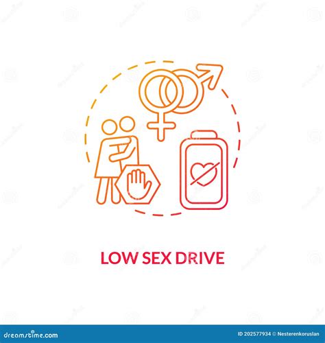 Low Sex Drive Concept Icon Stock Vector Illustration Of Disorders