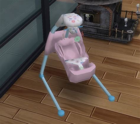 Simsworkshop Snowstorms Infant Swing By Biguglyhag • Sims 4 Downloads