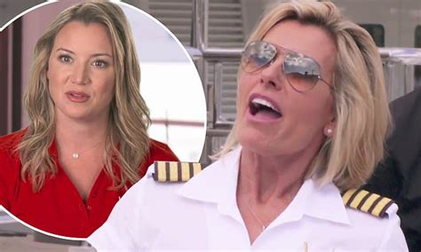 Captain Sandy Returns To Below Deck As She Coldly Puts Hannah Ferrier In Her Place Daily Mail