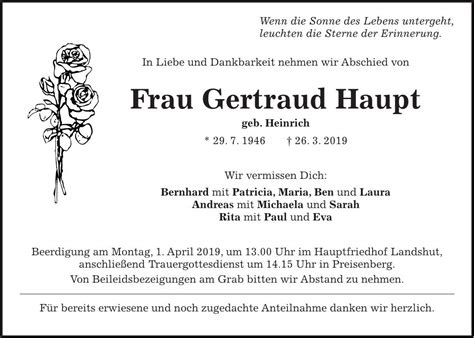 Ihr bester freund ist ein stern. Traueranzeige Familienanzeigen / Todesanzeigen - idowa Markt