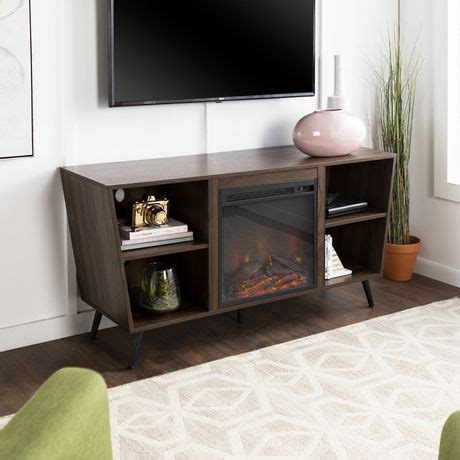 Manor Park Mid-Century Modern Hairpin Fireplace TV Stand ... Save $$ with this bundle!