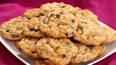 Using an electric mixer, beat butter in a large bowl until creamy. Oatmeal Raisin Butterscotch Cookies Recipe - Amy Lynn's Kitchen - YouTube