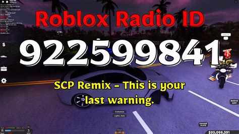 Scp Remix This Is Your Last Warning Roblox Id Youtube
