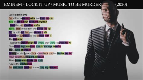 Eminem Lock It Up Rhyme Scheme Highlighted Youtube