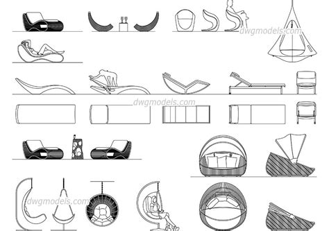 Eames Lounge Chair Cad Block Free