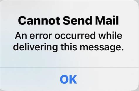 Cannot Send Mail IOS Issue An Error Occurred Fix