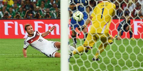 mario gotze scored this unforgettable goal to win the world cup for germany video huffpost