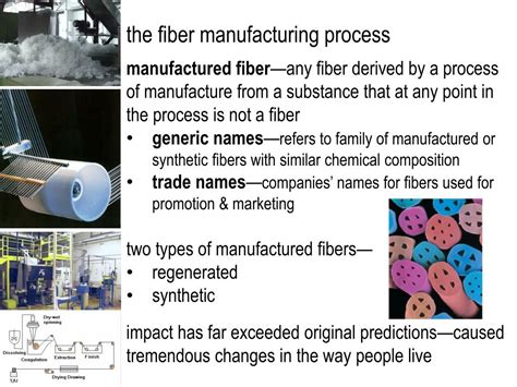 Ppt Fash 15 Textiles The Fiber Manufacturing Process 1889 The First
