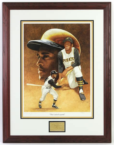 Lot Detail 1996 Roberto Clemente Pittsburgh Pirates 25 X 32 Framed