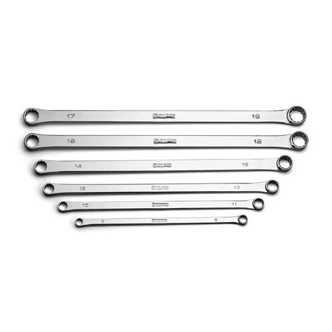 Capri Tools 0 Degree Offset Extra Long Box End Wrench Set Metric 8 19