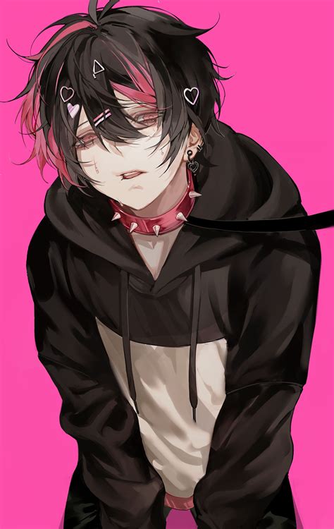 🐃nea네아ネア🐃 Nomnomnumnum Cool Anime Guys Anime Cat Boy Dark Anime Guys