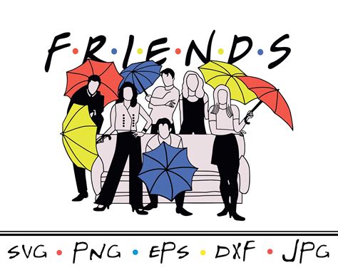 Friends Svg Logo Friends Letters Clip Art Cut File Cricut Silhouette