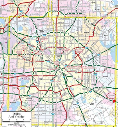 Dallas Suburbs Map Map Of Dallas Suburbs Texas Usa
