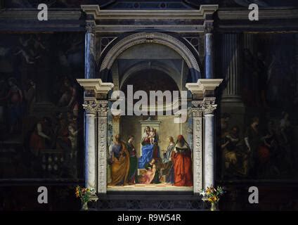 San Zaccaria Altarpiece By Giovanni Bellini San Zaccaria Church Venice Italy Stock Photo Alamy