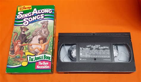 Disney Sing Along Songs Jungle Book Bare Necessities Vhs Video Tape