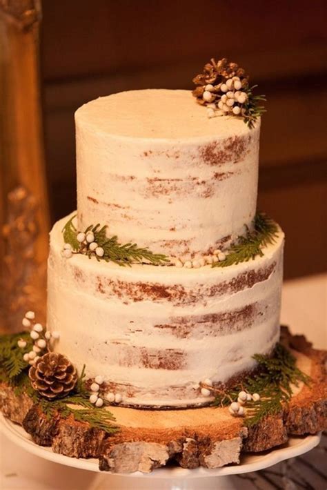 Classy Winter Wedding Ideas06 Wedding Cake Tops Wedding Cake Rustic