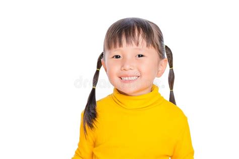 Asian Smiling Little Girl Joy Positive Emotions And Happy Childhood