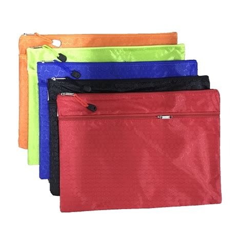 A4 Double Zip Canvas Mesh Bag Hua Kee Paper Products Pte Ltd