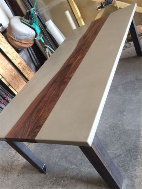 Concrete countertop solutions provides a fiberglass mesh for their countertops, but we overthought it and worried that we would not have enough for the kitchen if we used it for the coffee, side, and dining tables. Pin by TAO Concrete on Stuff to Buy | Concrete dinning ...