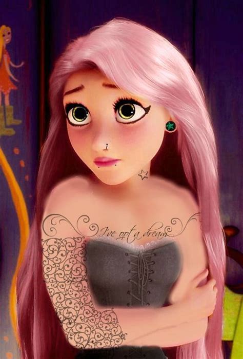 Rapunzel Disney Tangled Disney Punk Edit Punk Disney Punk Disney Princesses Emo Disney