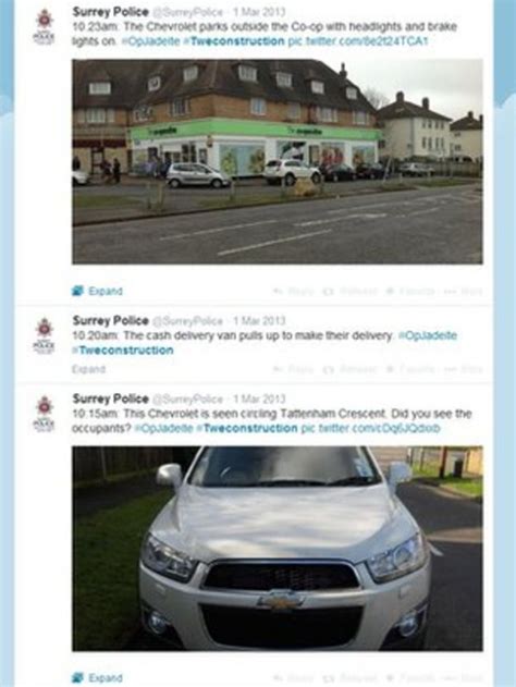 Tweets That Trapped Tattenham Corner Armed Robbers Bbc News