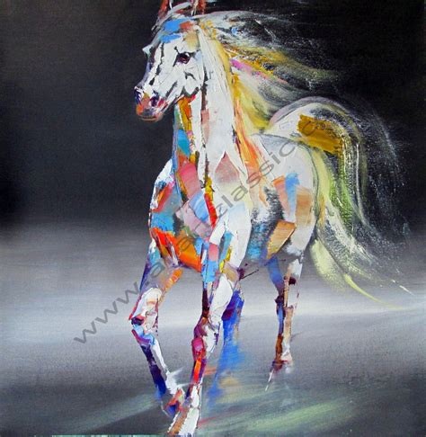 Abstract Oil Paintings Of Horses