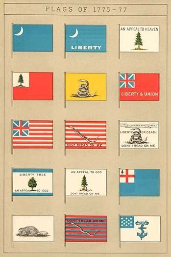 Flags Of 1775 77 Flag Historical American Flags War Flag