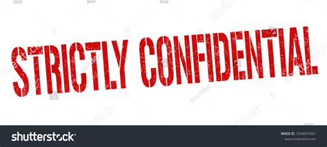 Strictly Confidential Grunge Rubber Stamp On Stock Vector Royalty Free