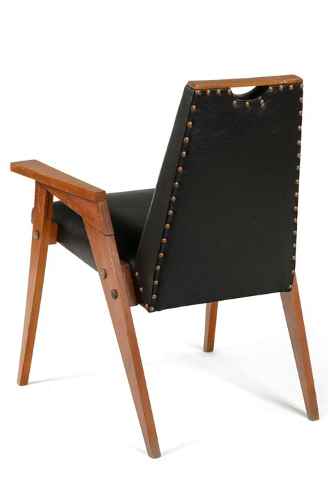 Solid wood kitchen chair *see offer details. Set of 8 Wood Framed Dining Chairs Upholstered in Black Leather, Italy 1960s For Sale at 1stdibs