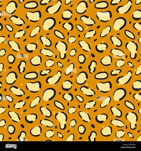 Seamless Leopard Print Texture Jaguar Fur Repeat Stock Vector Image And Art Alamy