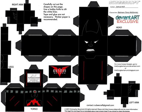 Paper Toy Batman Two Face Cube Craft Free Papercraftsquare Com New