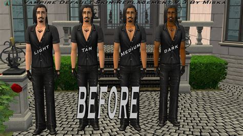 Mod The Sims Vampire Default Skin Replacement V3 Final
