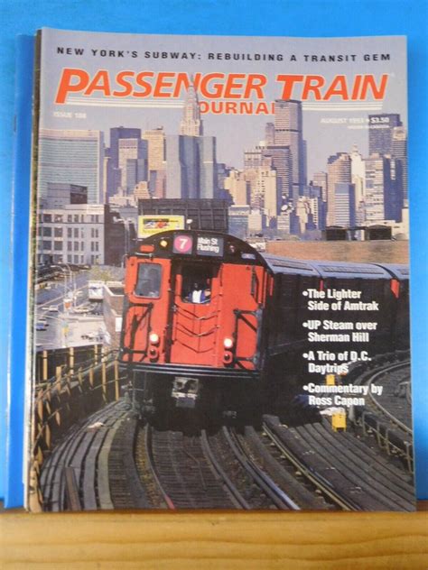 Passenger Train Journal 188 1993 August Lighter Side Of Amtrak Up Ste