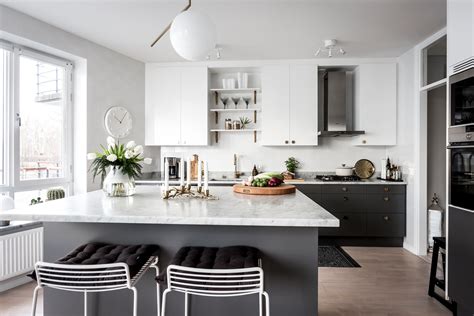 Minimalist Kitchen Scandinavian Interior Design Black And White