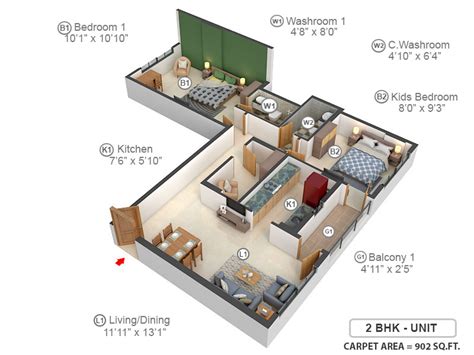 482 Sq Ft 1 Bhk 1t Apartment For Sale In Mahindra Lifespaces Developers