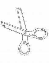 Scissors Coloring Pages Scissor Drawing Kids Getdrawings Comb sketch template