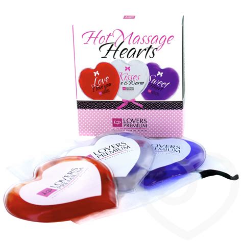 Lovers Premium Hot Massage Hearts 3 Pack Lovehoney