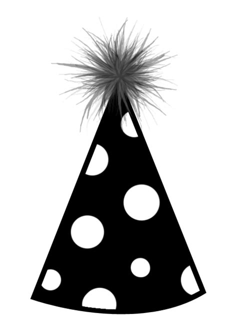 Birthday Hat Clipart Black And White Free Download On Clipartmag