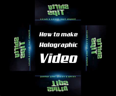 How to Make a Hologram Video for DIY 3D Hologram Projector ...
