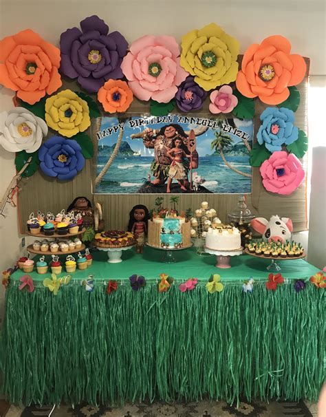 Moana party Moana Birthday Party Theme, Moana Themed Party, Flamingo
